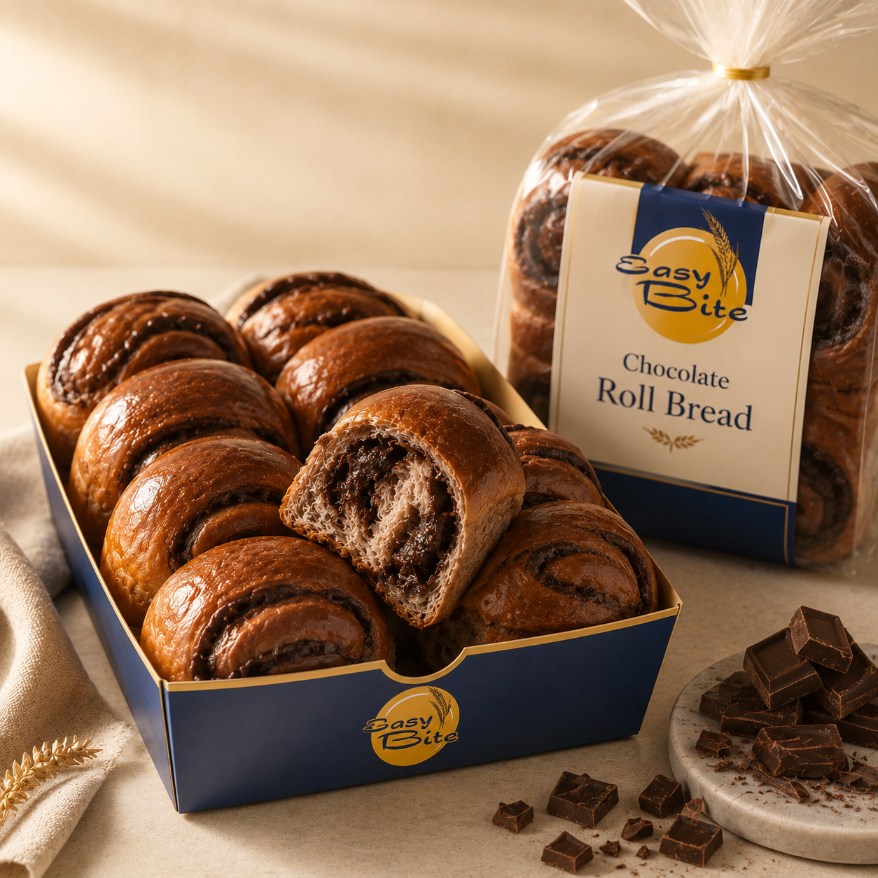 Chocolate Roll Bread